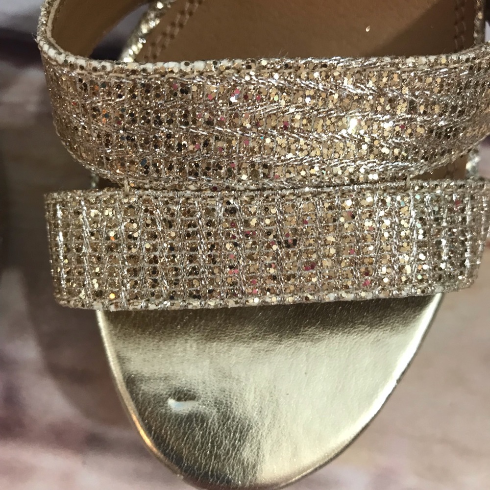 Chinese Laundry Gold Glitter Heels, “NEW” size 11 - Picture 5 of 7